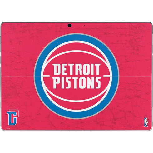 NBA Detroit Pistons Distressed Surface Pro 9 Skin