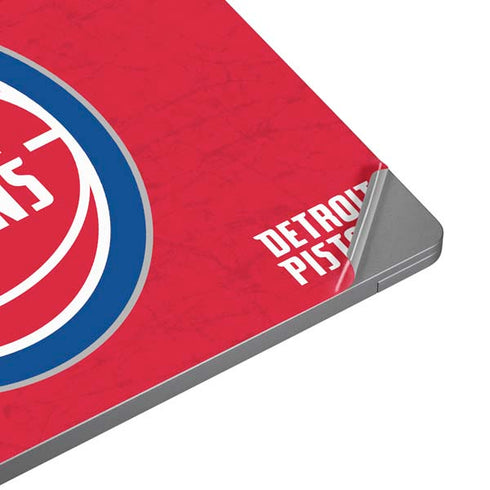 NBA Detroit Pistons Distressed Universal Laptop 16in (13 x 9.4in) Skin