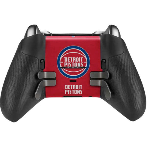 NBA Detroit Pistons Distressed Xbox Elite Wireless Controller Series 2 Skin