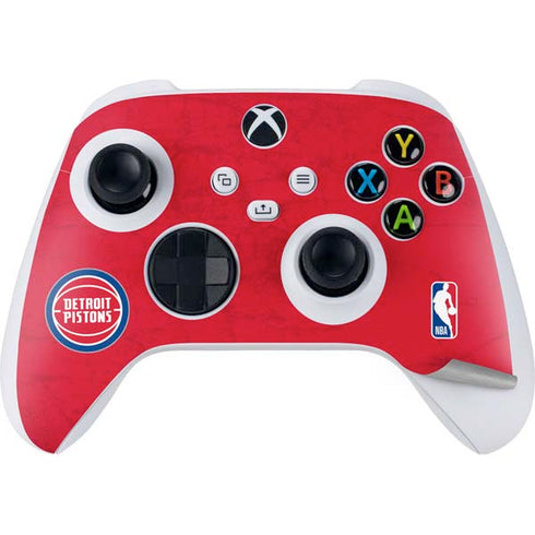 NBA Detroit Pistons Distressed Xbox Series S Bundle Skin