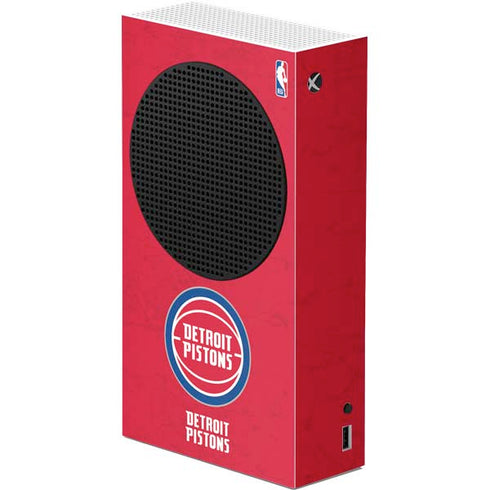 NBA Detroit Pistons Distressed Xbox Series S Console Skin