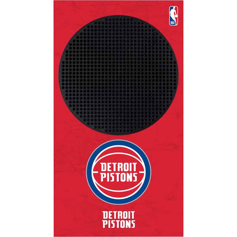 NBA Detroit Pistons Distressed Xbox Series S Console Skin