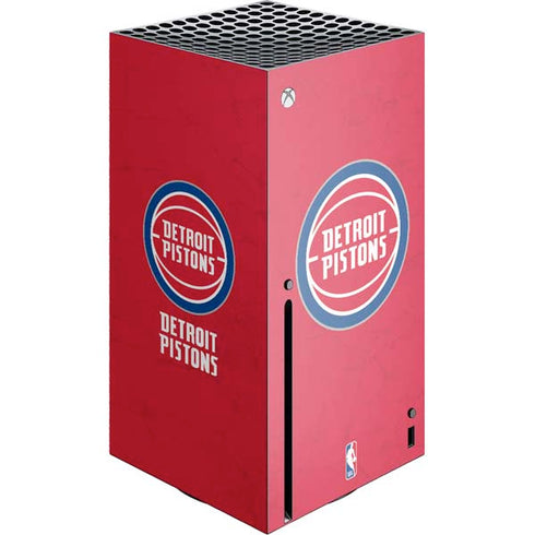 NBA Detroit Pistons Distressed Xbox Series X Skins