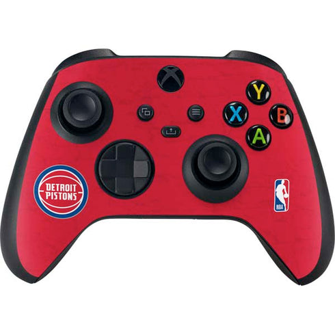 NBA Detroit Pistons Distressed XBox Series X Digital Edition Bundle Skin