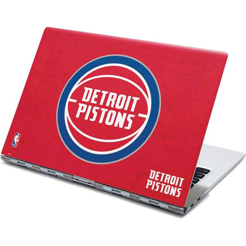 NBA Detroit Pistons Distressed Yoga 910 2-in-1 14in Touch-Screen Skin
