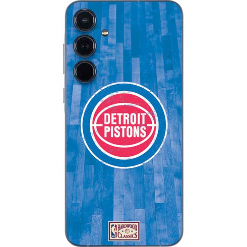 NBA Detroit Pistons Hardwood Classics Galaxy A55 5G Skin