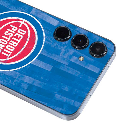 NBA Detroit Pistons Hardwood Classics Galaxy A55 5G Skin