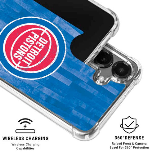 NBA Detroit Pistons Hardwood Classics Galaxy S26 Clear Case