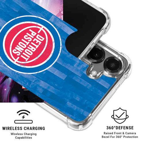 NBA Detroit Pistons Hardwood Classics Galaxy S26 Plus Clear Case