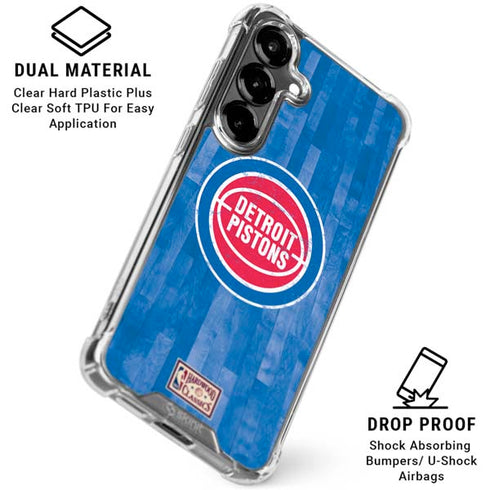 NBA Detroit Pistons Hardwood Classics Galaxy S26 Plus Clear Case