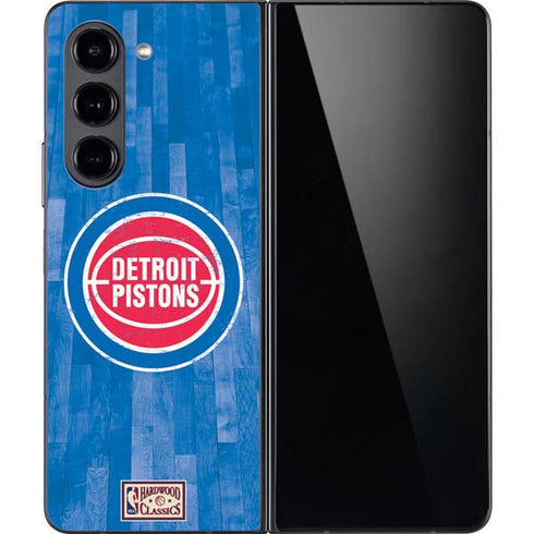 NBA Detroit Pistons Hardwood Classics Galaxy Z Fold5 5G Skin