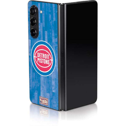 NBA Detroit Pistons Hardwood Classics Galaxy Z Fold5 5G Skin