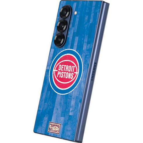 NBA Detroit Pistons Hardwood Classics Galaxy Z Fold6 Skin