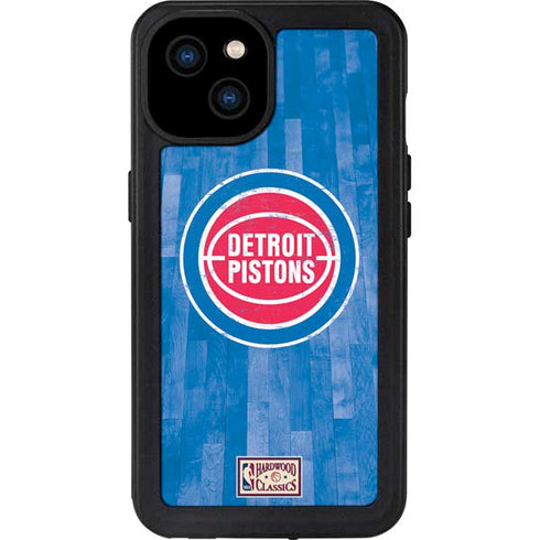NBA Detroit Pistons Hardwood Classics iPhone 15 Plus Waterproof Case