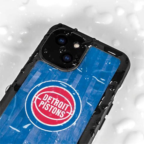 NBA Detroit Pistons Hardwood Classics iPhone 15 Plus Waterproof Case