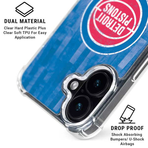 NBA Detroit Pistons Hardwood Classics iPhone 16 MagSafe Case