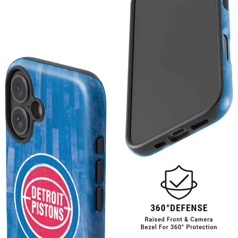NBA Detroit Pistons Hardwood Classics iPhone 16 Magsafe Impact Case