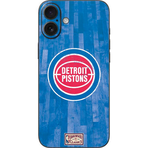 NBA Detroit Pistons Hardwood Classics iPhone 16 Plus Skin