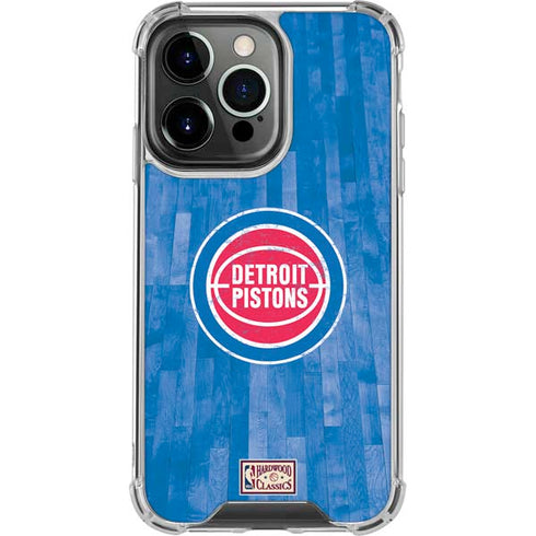 NBA Detroit Pistons Hardwood Classics iPhone 16 Pro Clear Case