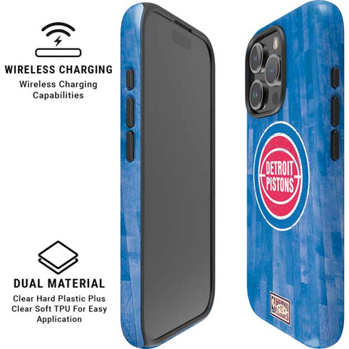 NBA Detroit Pistons Hardwood Classics iPhone 16 Pro Magsafe Impact Case