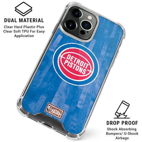 NBA Detroit Pistons Hardwood Classics iPhone 16 Pro Max Clear Case