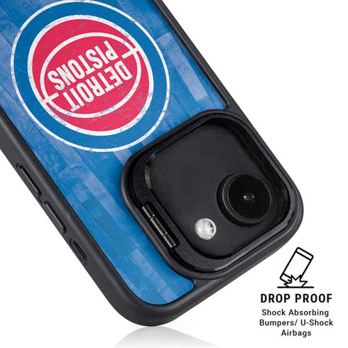 NBA Detroit Pistons Hardwood Classics iPhone 16e Kickstand Case