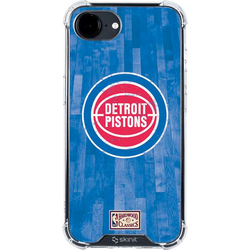 NBA Detroit Pistons Hardwood Classics iPhone 16e Clear Case