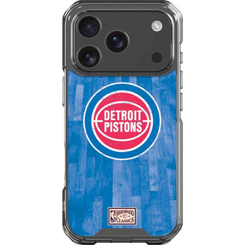 NBA Detroit Pistons Hardwood Classics iPhone 17 Pro Clear Case