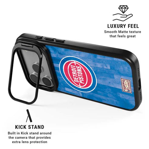 NBA Detroit Pistons Hardwood Classics iPhone 17 Pro Kickstand Case