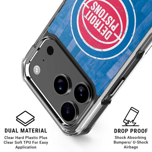 NBA Detroit Pistons Hardwood Classics iPhone 17 Pro Max Clear Case