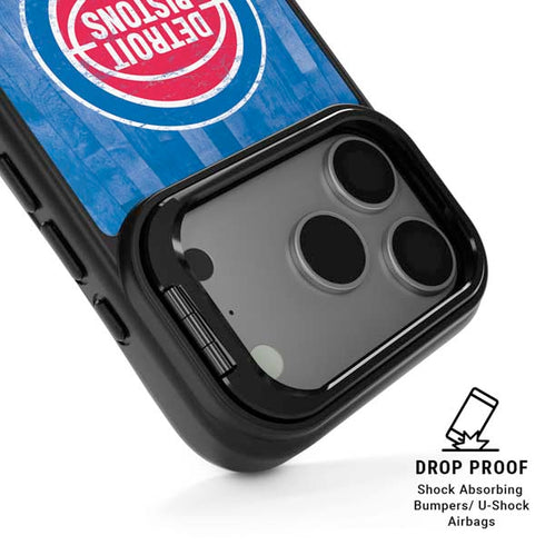 NBA Detroit Pistons Hardwood Classics iPhone 17 Pro Max Kickstand Case