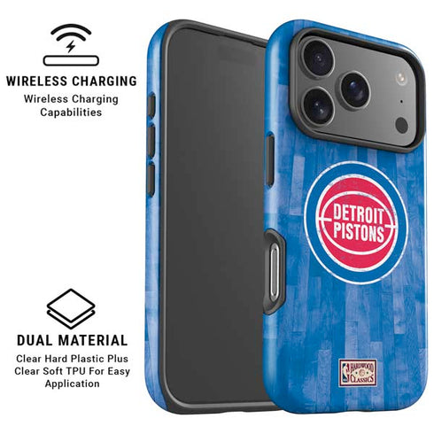 NBA Detroit Pistons Hardwood Classics iPhone 17 Pro Max Magsafe Impact Case