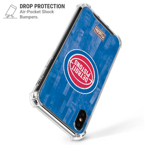NBA Detroit Pistons Hardwood Classics iPhone X/XS Clear Case