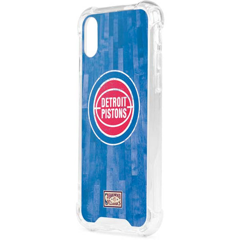 NBA Detroit Pistons Hardwood Classics iPhone XS Clear Case