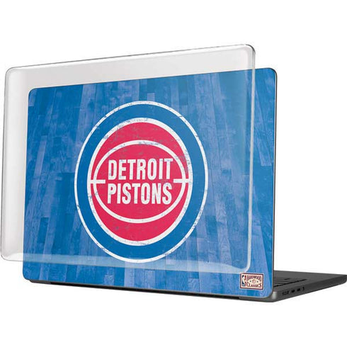 NBA Detroit Pistons Hardwood Classics MacBook Pro 14in (2021-24) Case plus Skin