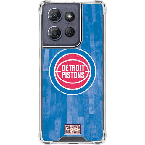 NBA Detroit Pistons Hardwood Classics Moto G 5G (2025) Clear Case