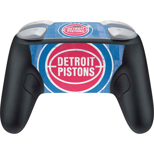 NBA Detroit Pistons Hardwood Classics Nintendo Switch 2 (2025) Pro Controller Skin