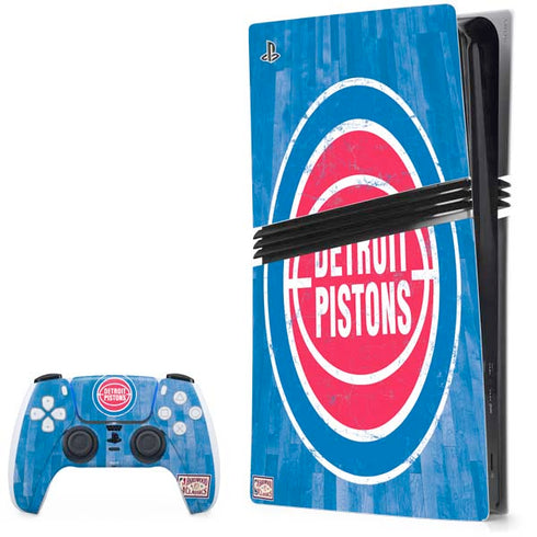 NBA Detroit Pistons Hardwood Classics PS5 Pro Bundle Skin