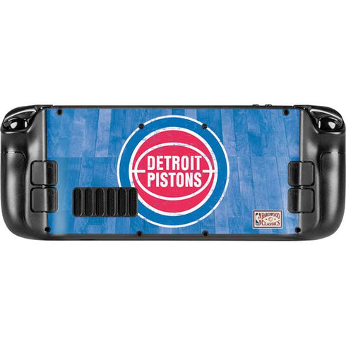 NBA Detroit Pistons Hardwood Classics Steam Deck Handheld Gaming Computer OLED Skin