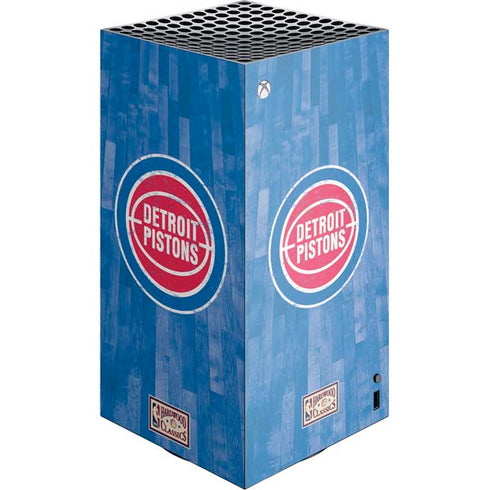 NBA Detroit Pistons Hardwood Classics XBox Series X Digital Edition Console Skin