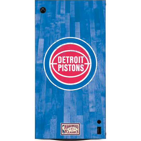 NBA Detroit Pistons Hardwood Classics XBox Series X Digital Edition Console Skin