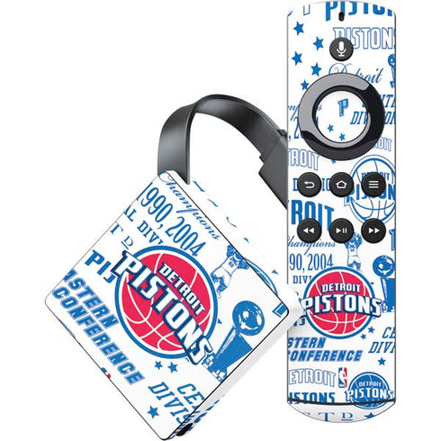 NBA Detroit Pistons Historic Blast Amazon Fire TV Skin