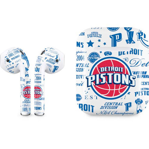 NBA Detroit Pistons Historic Blast Apple AirPods Skin