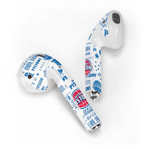 NBA Detroit Pistons Historic Blast Apple AirPods Skin