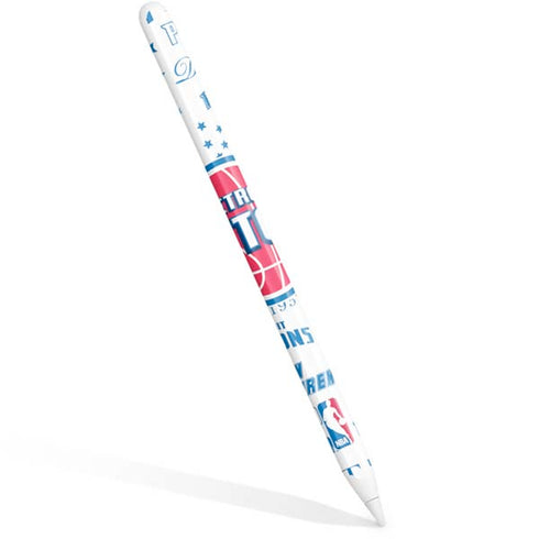 NBA Detroit Pistons Historic Blast Apple Pencil (2nd Gen 2019) Skin
