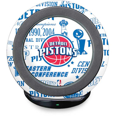 NBA Detroit Pistons Historic Blast Fast Charge Wireless Charging Stand Skin