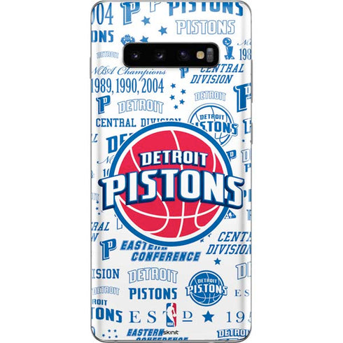 NBA Detroit Pistons Historic Blast Galaxy S10 Plus Skin