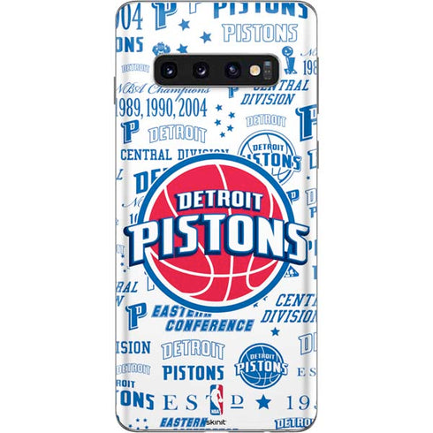 NBA Detroit Pistons Historic Blast Galaxy S10 Skin