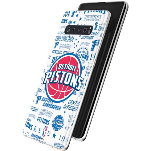 NBA Detroit Pistons Historic Blast Galaxy S10 Skin