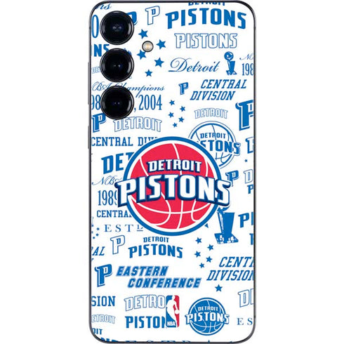 NBA Detroit Pistons Historic Blast Galaxy S25 Plus Skin